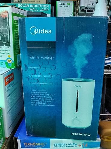 водяной туман: Увлажнитель воздуха Midea MHU 3024MW - Тип: ультразвуковой — 1