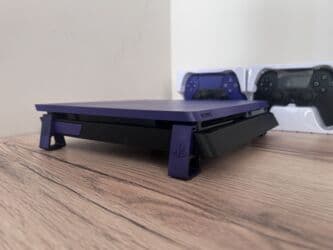 взять в аренду плейстейшен 4: Фиолетовая пс4 слим без наклеек прошитая новые геймпады подставка — 5