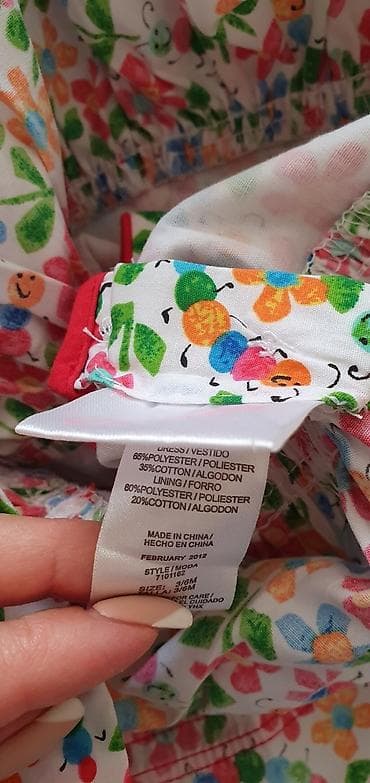 детские прыгунки: Детское платье, цвет - Красный, Новый — 3
