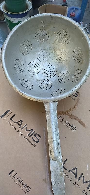 gaz plita: Алюминиевая насадка-дуршлаг для кастрюли/сковороды + набор кухонных — 5