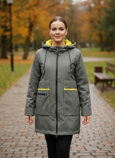 плащи от дождя: Ветровка, Осень-весна, С капюшоном, 8XL — 1