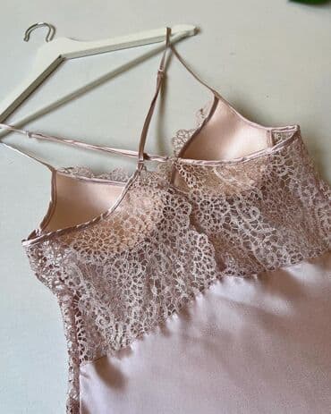 белая ночная сорочка: Ночная сорочка, Атлас, Длинная модель, XS, S, M — 6