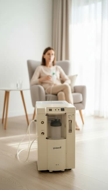 прокат кислородных концентраторов: Кислородный концентратор Yuwell 7F-3 - Тип: стационарный кислородный — 1