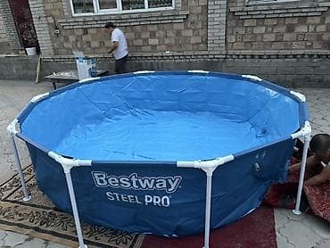 Спорт и отдых: Каркасный бассейн Bestway Steel Pro - Форма: овальный/округлый — 3