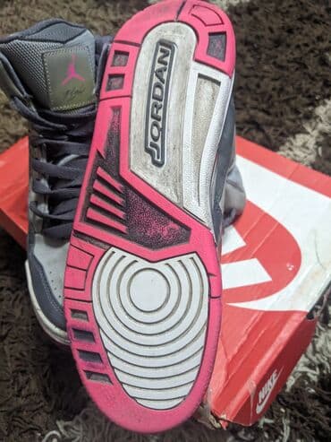 dunk: Кроссовки, 38, Air Jordan, Б/у, цвет - Серый, Самовывоз — 5