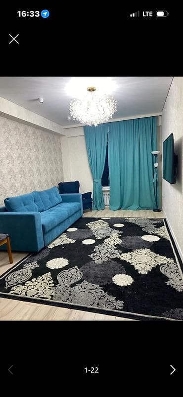 2 комнаты, 72 м², АУЦА 5 этаж, Евроремонт