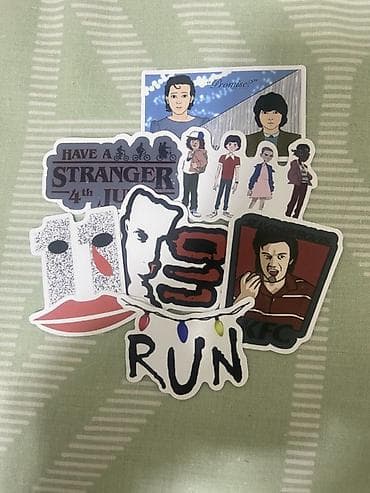 светящиеся палочки: Набор виниловых стикеров по вселенной «Stranger Things». - Тематика — 4