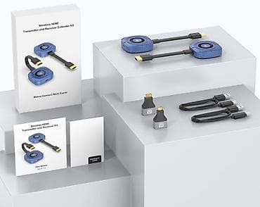 hdmi to usb: Беспроводной HDMI-удлинитель 50 м, 4K Комплект передатчик — 4