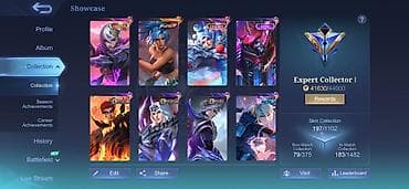 Продам игровой аккаунт Mobile Legends: Bang Bang с большим набором