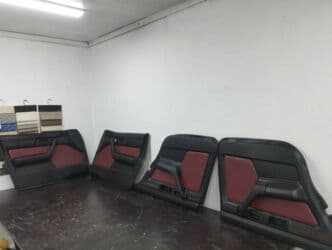 купить кожаные сиденья для авто бу: Чехлы Экокожа, цвет - Красный — 24