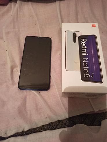 pixel 4a: Redmi, Redmi Note 8 Pro, Б/у, 128 ГБ, цвет - Синий, 2 SIM — 2