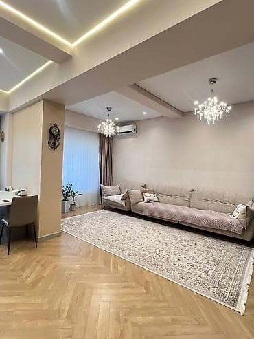 3 комнаты, 80 м², Ак-Кеме (старый аэропорт) Элитка, 3 этаж, Дизайнерский ремонт
