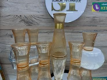 коньячный набор: Набор стеклянной посуды для воды, 7 предметов. Состав набора: - — 5