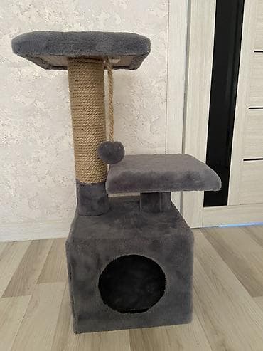 magic glip: Когтеточка-домик для кошек, компактная многоуровневая - Конструкция — 1