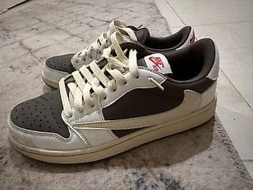 джордан 1: Мужские кроссовки, 41, 41.5, Nike, Новый, цвет - Коричневый, Платная доставка, Самовывоз — 5