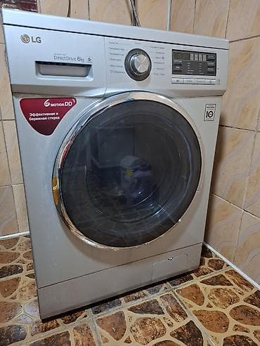 Кир жуучу машиналар: Стиральная машина LG с фронтальной загрузкой, инверторным Direct Drive — 2