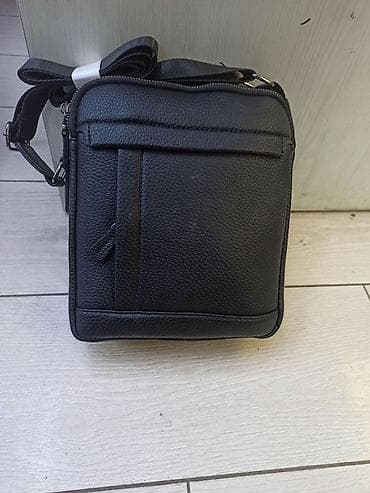 Классическая сумка, Материал: Искусственная кожа, Застежка на молнии, Мужские