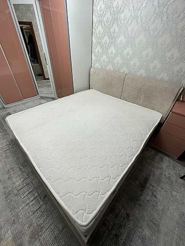 Детская мебель: Спальный гарнитур в современном стиле Состав: - Двуспальная кровать с — 3