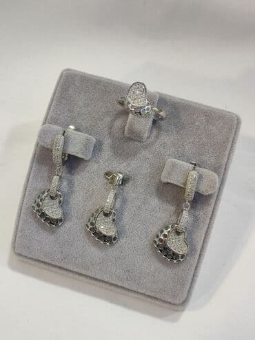 эксклюзивные свадебные пригласительные: Серебряный Комплект под Тиффани Серебро 925 пробы Размеры имеются — 7