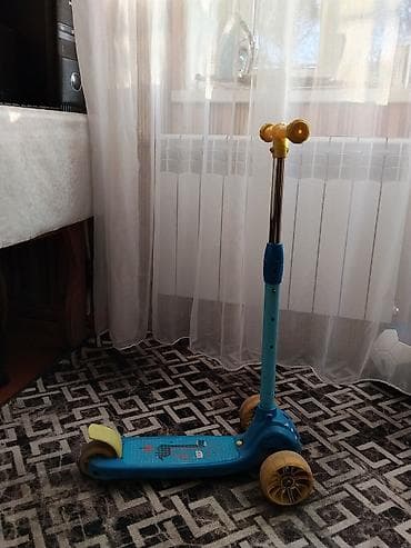 3х колесный велосипед: Детский самокат, Трёхколёсный, Б/у — 3