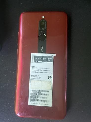 poco f1: Redmi, Redmi 8, Б/у, 64 ГБ, цвет - Красный, 2 SIM — 2