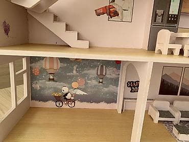 Игровые комплексы: Домик для куклы — 3‑этажный особняк с мебелью из экологически чистого — 6