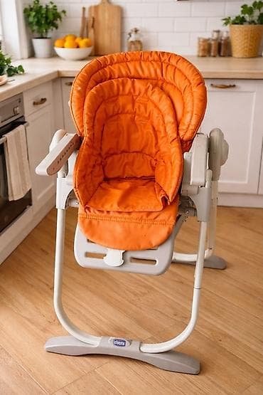 Стульчик для кормления, Chicco, Пластик, Другой вид, цвет - Оранжевый