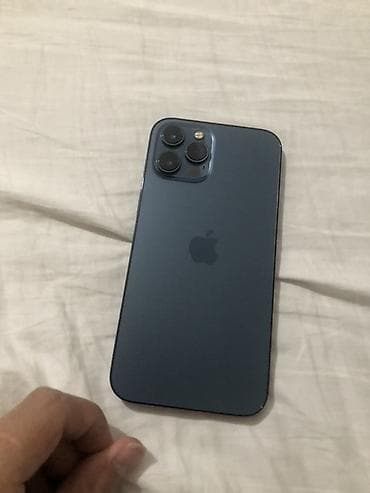 ничего: IPhone 12 Pro Max, Б/у, 256 ГБ, Pacific Blue, 72 % — 2