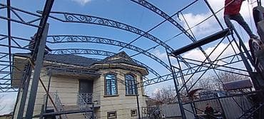 натяжной навес: 🔹 Виды навесов: ✔ Односкатные ✔ Двускатные ✔ Арочные ✔ Конвертные — 1