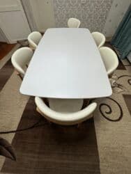 кафе столь: Стол и стул для зала, Новый, цвет - Белый — 1