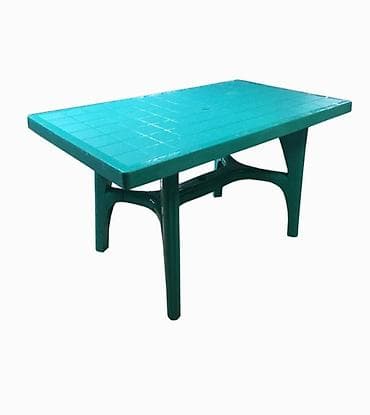 stol: Пластиковый стол, Новый, Прямоугольный, Самовывоз, Платная доставка, цвет - Зеленый — 1