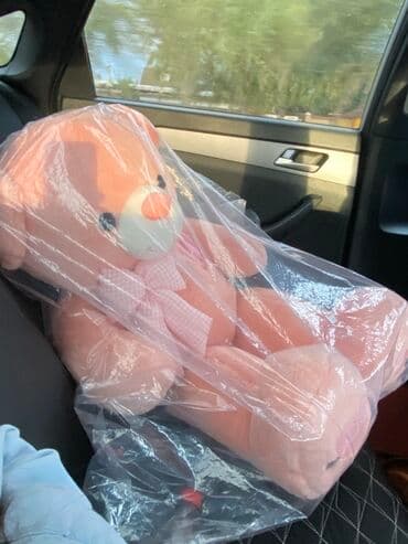 большая мягкая игрушка медвежонок: Плюшевый медведь большого размера - Цвет: нежно-розовый - Материал — 1