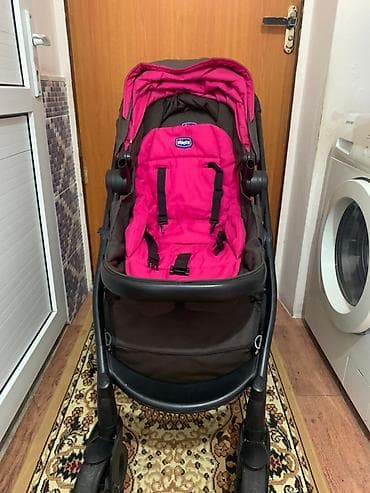 Коляски: Коляска, Chicco, цвет - Коричневый, Б/у, Самовывоз — 5