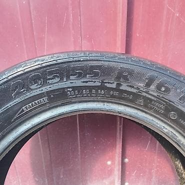 шины старые: Шина летняя 205/55/16 лысая но без шишек — 2