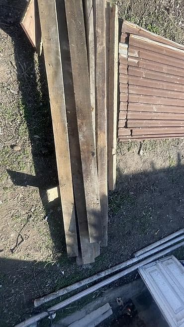 МДФ: 35 штук балки 45 штук шифер Строительный пиломатериал и остатки для — 1