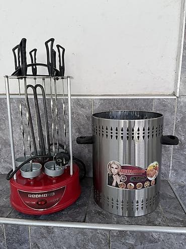 Электрошашлычница REDMOND RMC-1306 - Настольная электрошашлычница с