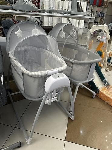 электронная люлька: Люлька, Колыбель, Металл, цвет - Серый — 4