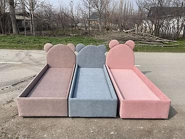 Стульчики для кормления: Детские односпальные кровати с мягким изголовьем «Мишка» - Дизайн — 3
