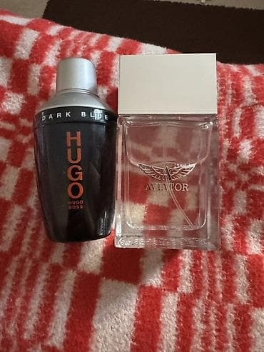 страстные яйца: Два мужских аромата в комплекте: 1) Hugo Boss Hugo Dark Blue (Travel — 2