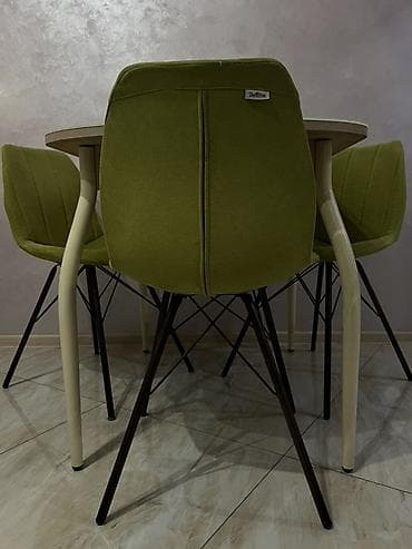 Офисная мебель: Кухонный стол и стул, цвет - Зеленый — 4