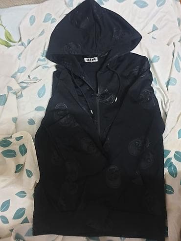 длинные худи: Мужская толстовка, XL, Новый, цвет - Черный, Самовывоз — 4