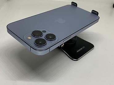 iphone 12 pro ош: IPhone 13 Pro Max, Б/у, 128 ГБ, Голубой, Защитное стекло, Чехол, 91 % — 4
