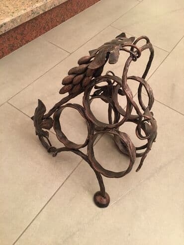 сушилка для посуда: Кованная польская подставка для вина — 2