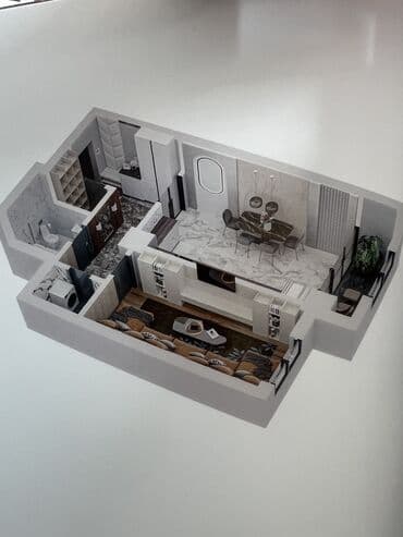 продажа квартир от застройщиков: 1 комната, 58 м², Элитка, 6 этаж, ПСО (под самоотделку) — 4