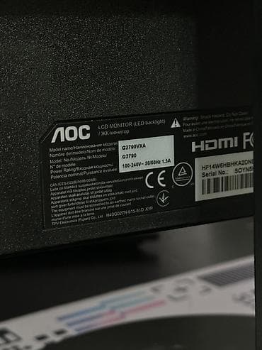 nintendo switch oled: Монитор, AOC, Б/у, LCD, 26" - 27" — 4