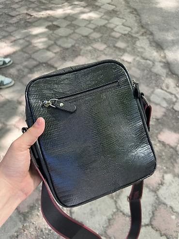 чемодан с ножами: Мужская сумка через плечо (кросс-боди) - Цвет: черный - Материал — 2