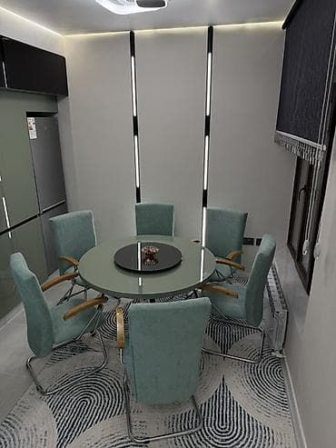 неделю: Кухонный стол и стул, цвет - Зеленый — 1