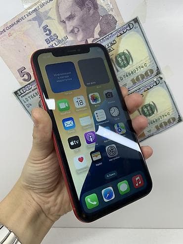 IPhone 11, Б/у, 64 ГБ, Красный, Защитное стекло, 100 % — 4