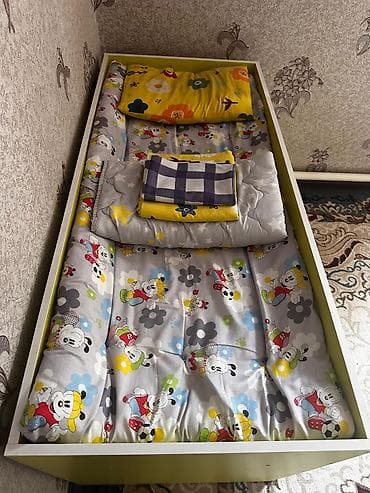 детская кроватка трансформер: Двухъярусная детская кровать, Новый, ЛДСП — 5