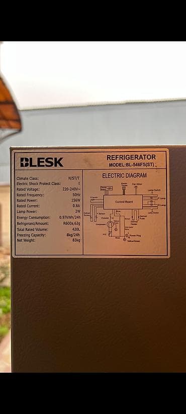 razer viper: Холодильник Blesk, Двухкамерный — 1